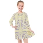 Folk flowers print Floral pattern Ethnic art Kids  Quarter Sleeve Shirt Dress