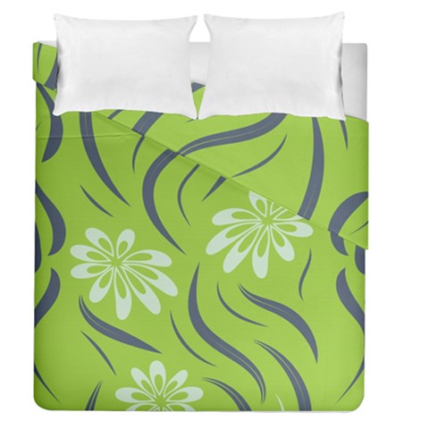 Folk flowers print Floral pattern Ethnic art Duvet Cover Double Side (Queen Size) from ArtsNow.com