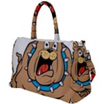 Bulldog-cartoon-illustration-11650862 Duffel Travel Bag