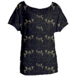 Exotic Snow Drop Flowers In A Loveable Style Women s Oversized Tee