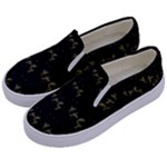 Exotic Snow Drop Flowers In A Loveable Style Kids  Canvas Slip Ons