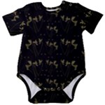Exotic Snow Drop Flowers In A Loveable Style Baby Short Sleeve Onesie Bodysuit