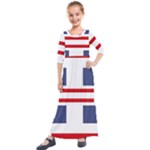 Abstract pattern geometric backgrounds   Kids  Quarter Sleeve Maxi Dress