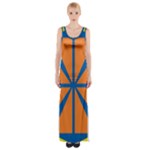 Abstract pattern geometric backgrounds   Thigh Split Maxi Dress