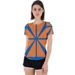 Abstract pattern geometric backgrounds   Back Cut Out Sport Tee