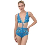 Floral folk damask pattern Fantasy flowers  Tied Up Two Piece Swimsuit