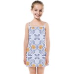 Floral folk damask pattern Fantasy flowers  Kids  Summer Sun Dress