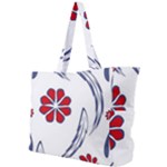 Folk flowers print Floral pattern Ethnic art Simple Shoulder Bag