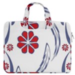 Folk flowers print Floral pattern Ethnic art MacBook Pro 16  Double Pocket Laptop Bag 