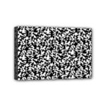 Black And White Qr Motif Pattern Mini Canvas 6  x 4  (Stretched)