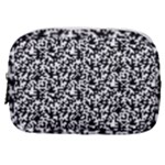 Black And White Qr Motif Pattern Make Up Pouch (Small)