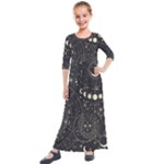 Magic-patterns Kids  Quarter Sleeve Maxi Dress