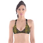 Fanciful Fantasy Flower Forest Plunge Bikini Top