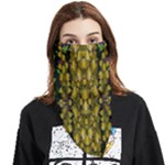 Fanciful Fantasy Flower Forest Face Covering Bandana (Triangle)