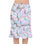 Rainbow-cake-layers Marshmallow-candy-texture Short Mermaid Skirt