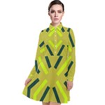 Abstract pattern geometric backgrounds   Long Sleeve Chiffon Shirt Dress