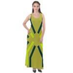 Abstract pattern geometric backgrounds   Sleeveless Velour Maxi Dress