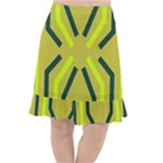 Abstract pattern geometric backgrounds   Fishtail Chiffon Skirt