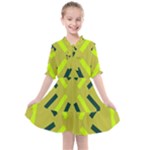 Abstract pattern geometric backgrounds   Kids  All Frills Chiffon Dress
