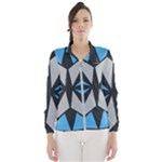 Abstract pattern geometric backgrounds   Women s Windbreaker