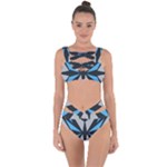 Abstract pattern geometric backgrounds   Bandaged Up Bikini Set 