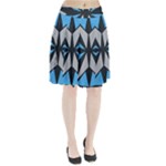 Abstract pattern geometric backgrounds   Pleated Skirt