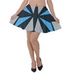 Abstract pattern geometric backgrounds   Velvet Skater Skirt