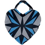 Abstract pattern geometric backgrounds   Giant Heart Shaped Tote