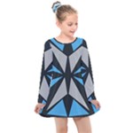 Abstract pattern geometric backgrounds   Kids  Long Sleeve Dress