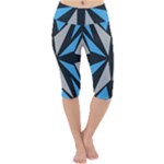 Abstract pattern geometric backgrounds   Lightweight Velour Cropped Yoga Leggings