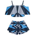 Abstract pattern geometric backgrounds   Kids  Off Shoulder Skirt Bikini