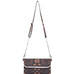 Floral folk damask pattern  Mini Crossbody Handbag