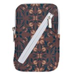 Floral folk damask pattern  Belt Pouch Bag (Large)