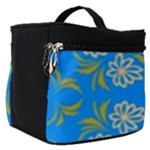 Floral folk damask pattern  Make Up Travel Bag (Small)