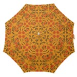 Floral folk damask pattern  Straight Umbrellas