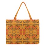 Floral folk damask pattern  Medium Tote Bag