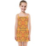 Floral folk damask pattern  Kids  Summer Sun Dress