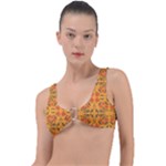 Floral folk damask pattern  Ring Detail Bikini Top