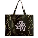 Folk flowers print Floral pattern Ethnic art Zipper Mini Tote Bag