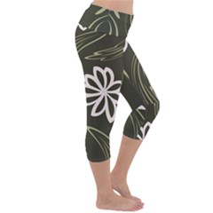 Lightweight Velour Capri Yoga Leggings 