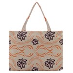 Folk flowers print Floral pattern Ethnic art Zipper Medium Tote Bag