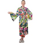 Floral Maxi Velour Kimono