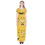 Emojis Short Sleeve Maxi Dress