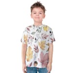 Flowers Pattern Kids  Cotton Tee