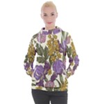 Spring Floral Women s Hooded Pullover