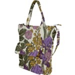 Spring Floral Shoulder Tote Bag