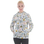 Floral Women s Hooded Pullover