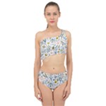 Floral Spliced Up Two Piece Swimsuit