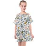 Floral Kids  One Piece Chiffon Dress