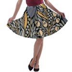 Floral A-line Skater Skirt